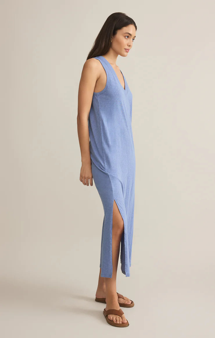 Palisades Midi Dress - sky blue