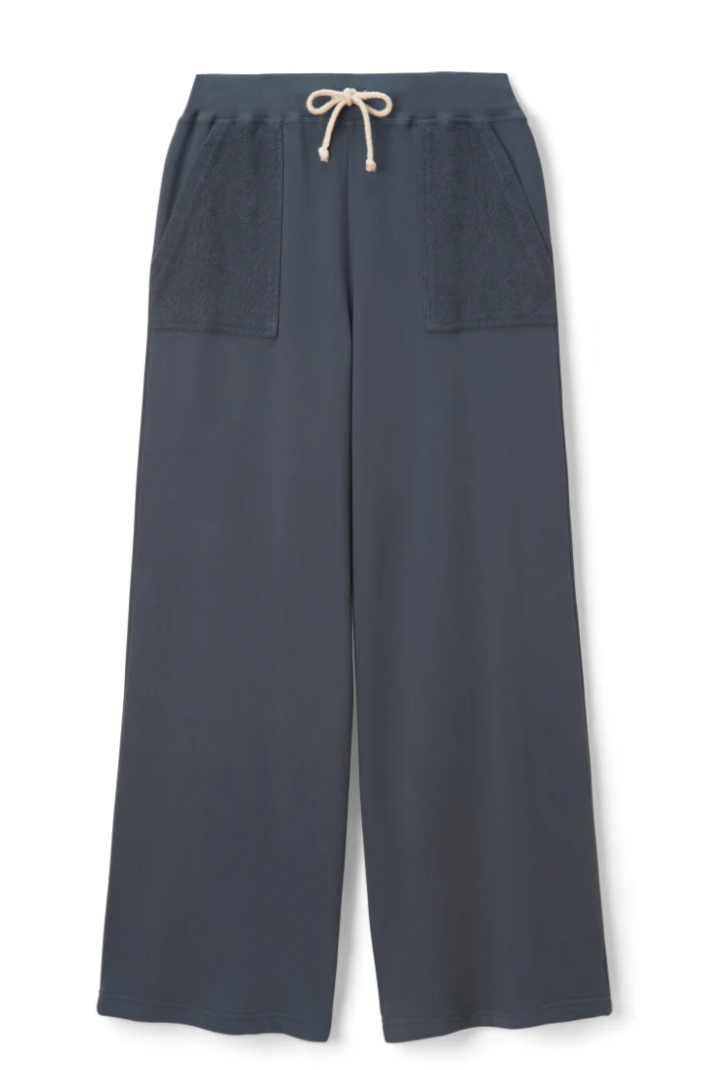 Rosanna french terry reverse pocket pant - night