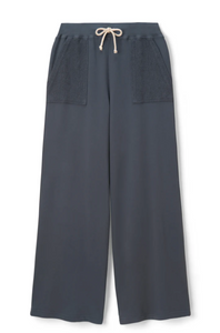 Rosanna french terry reverse pocket pant - night