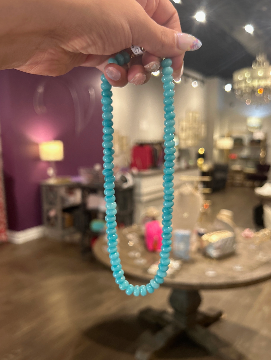 Candice necklace - light blue