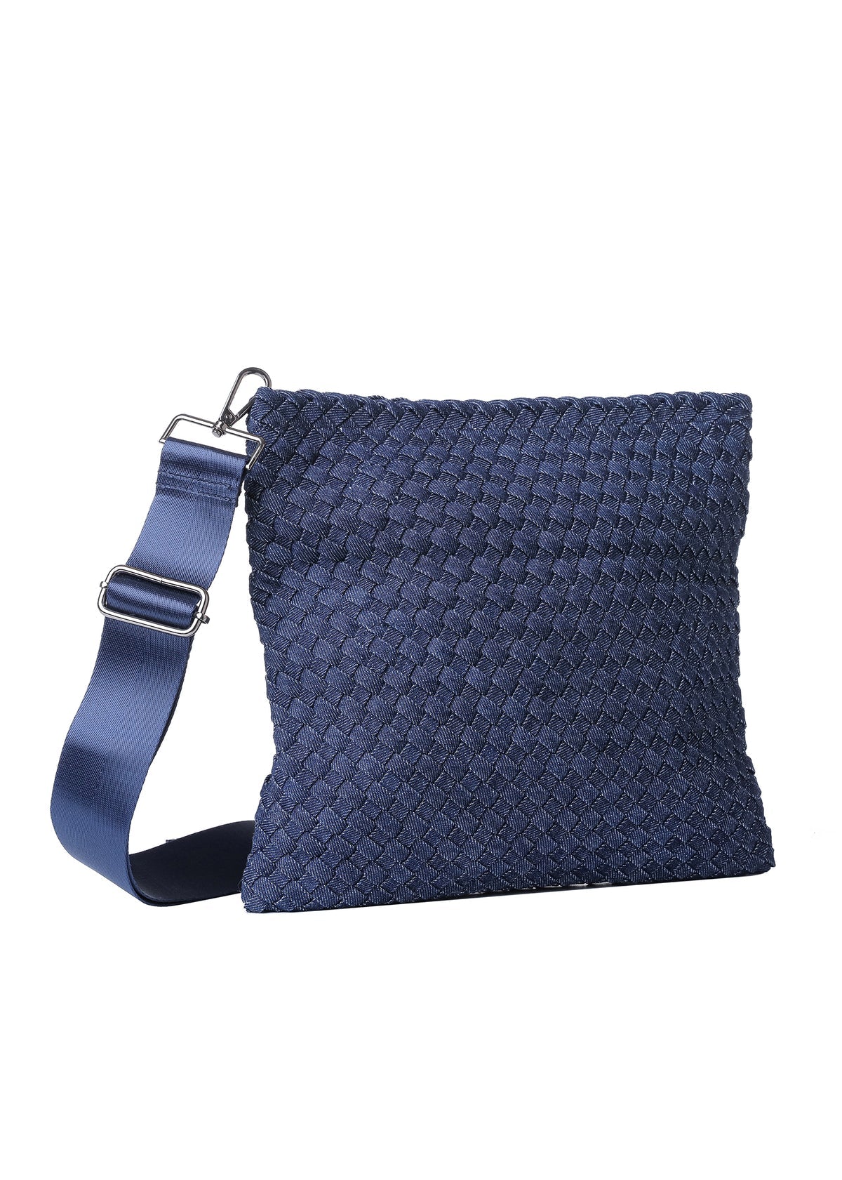 Val convertible woven crossbody - indigo