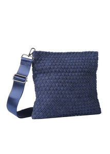 Val convertible woven crossbody - indigo