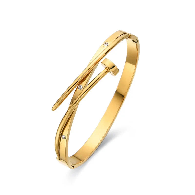 Kelsie nail bracelet - gold