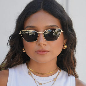Kane dome earrings - gold