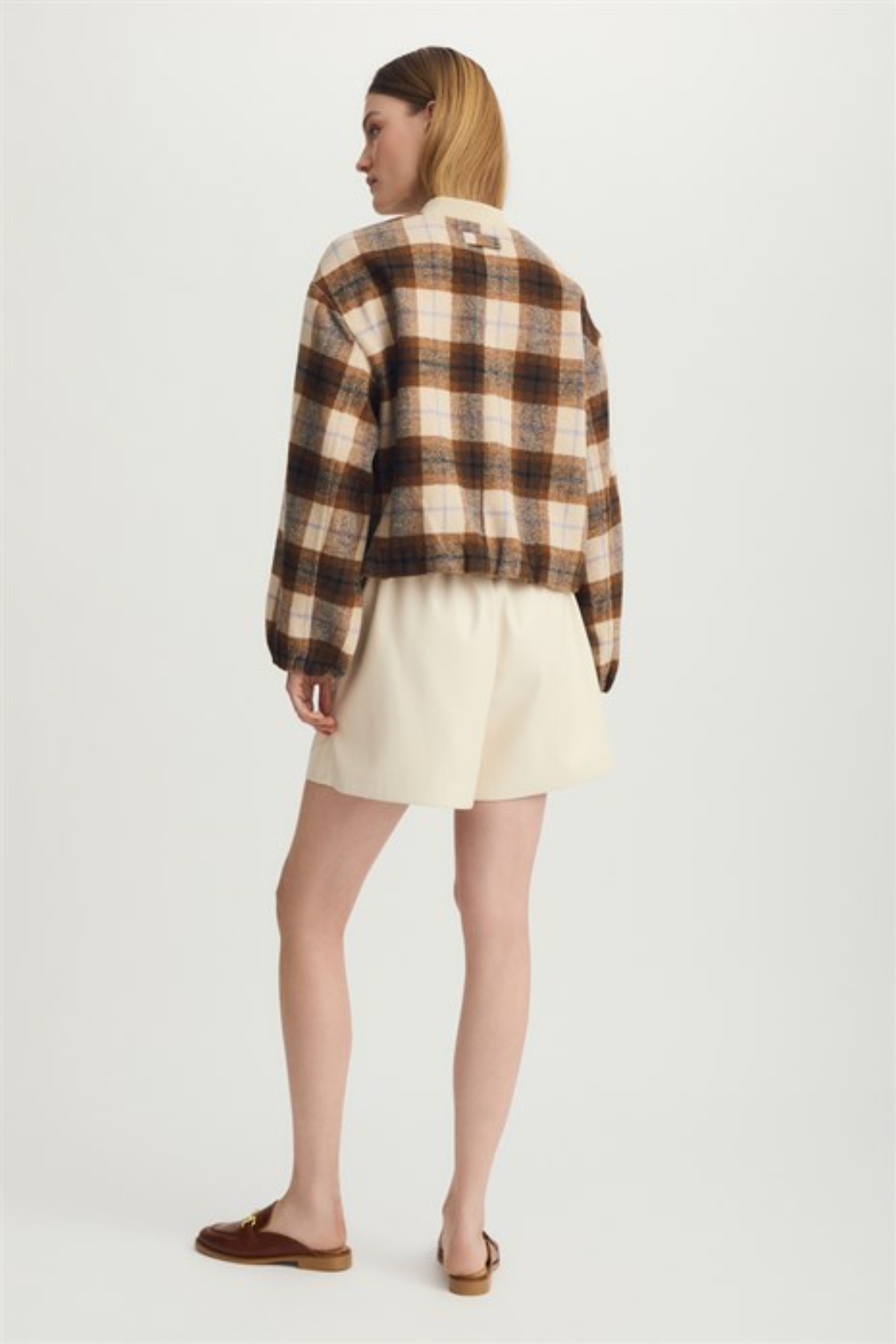 Sofie jacket - camel plaid