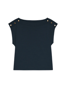 Brooks boatneck top - navy night sky