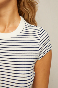 Jude striped tee - navy stripe
