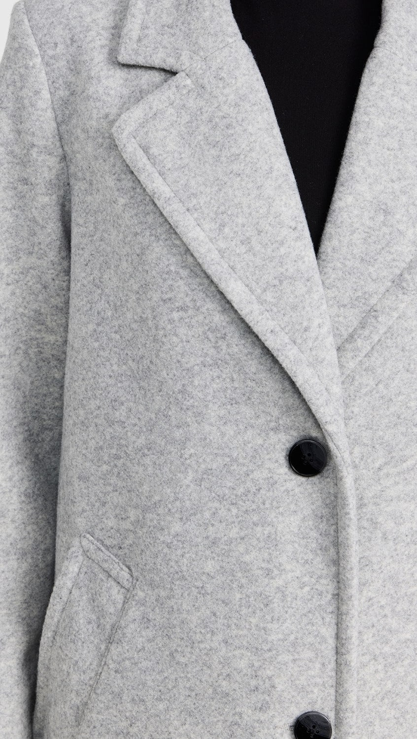 Conway Plush Coat - classic heather grey