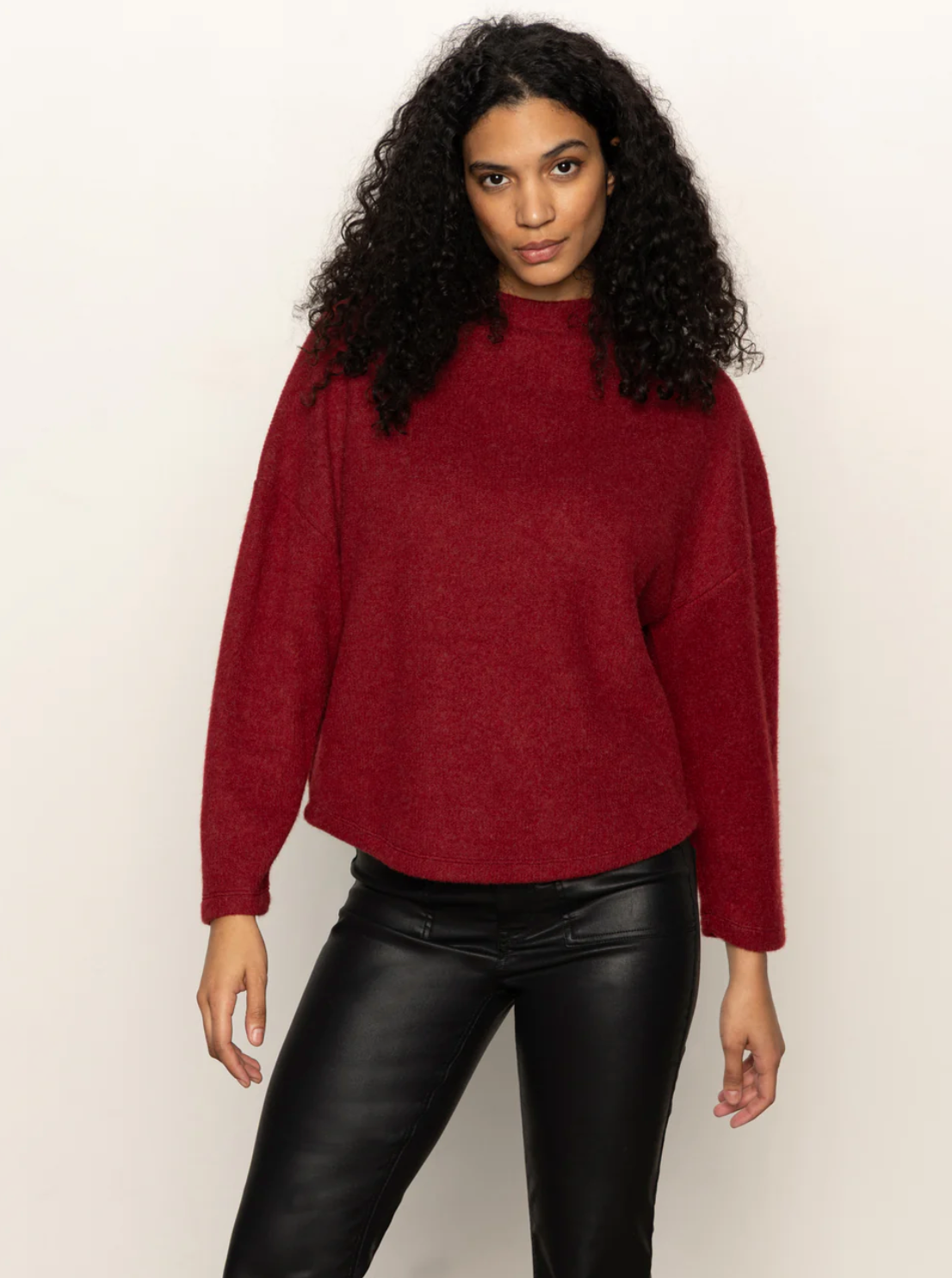 Change of Pace top - crimson