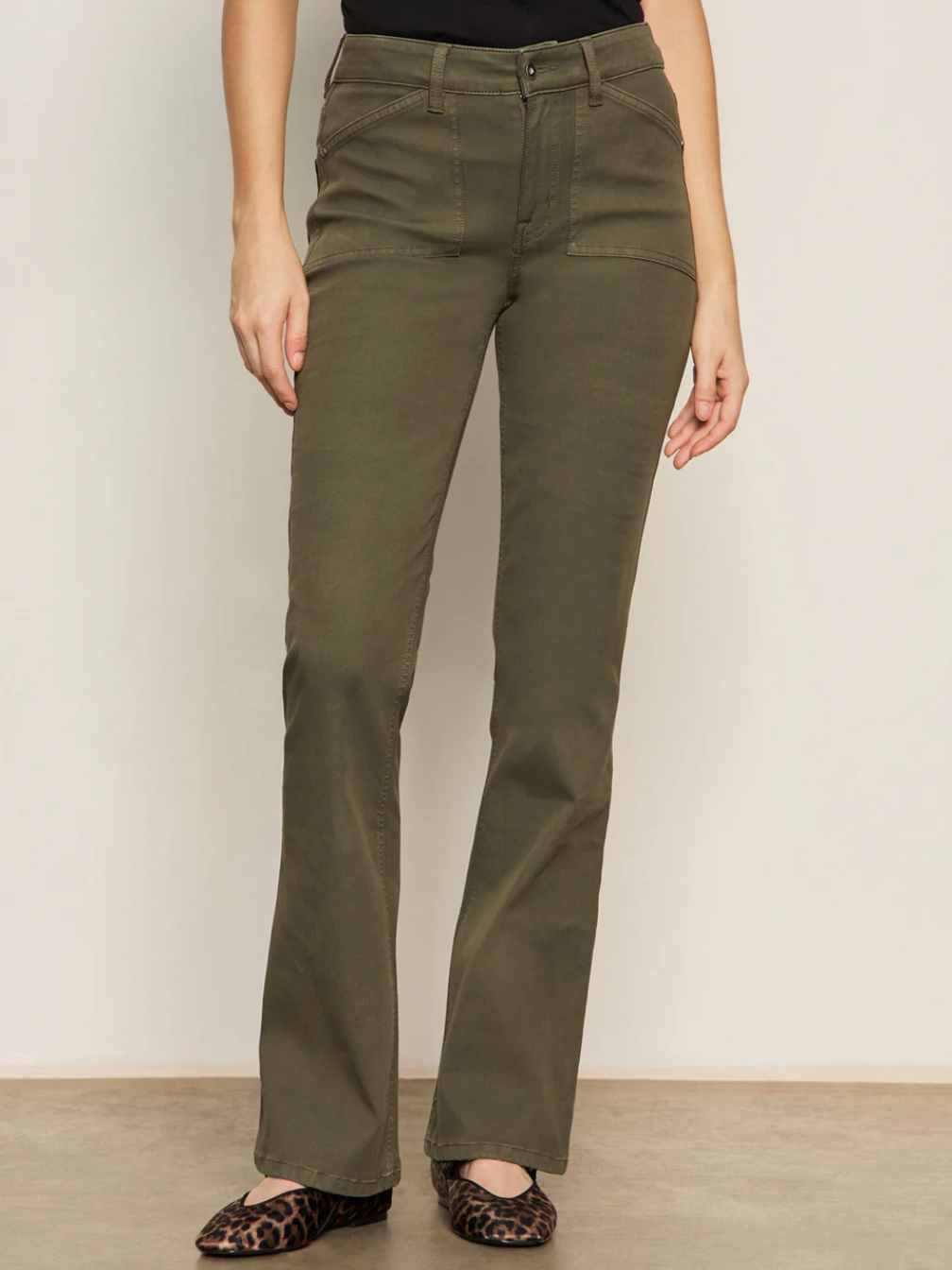 Sculpted brook bootcut pants - kalamata