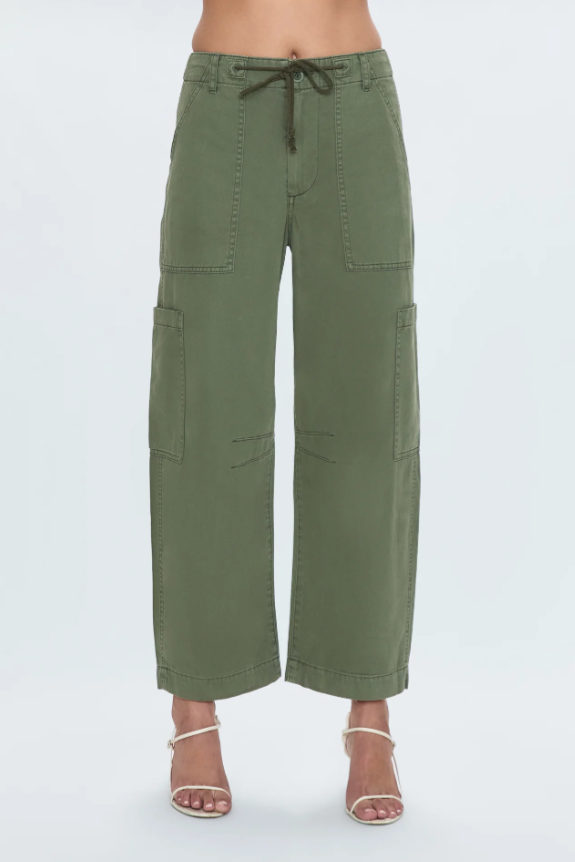 Sabrina curved utility pants - meadow