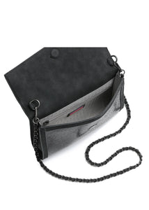 Beth clutch - black python
