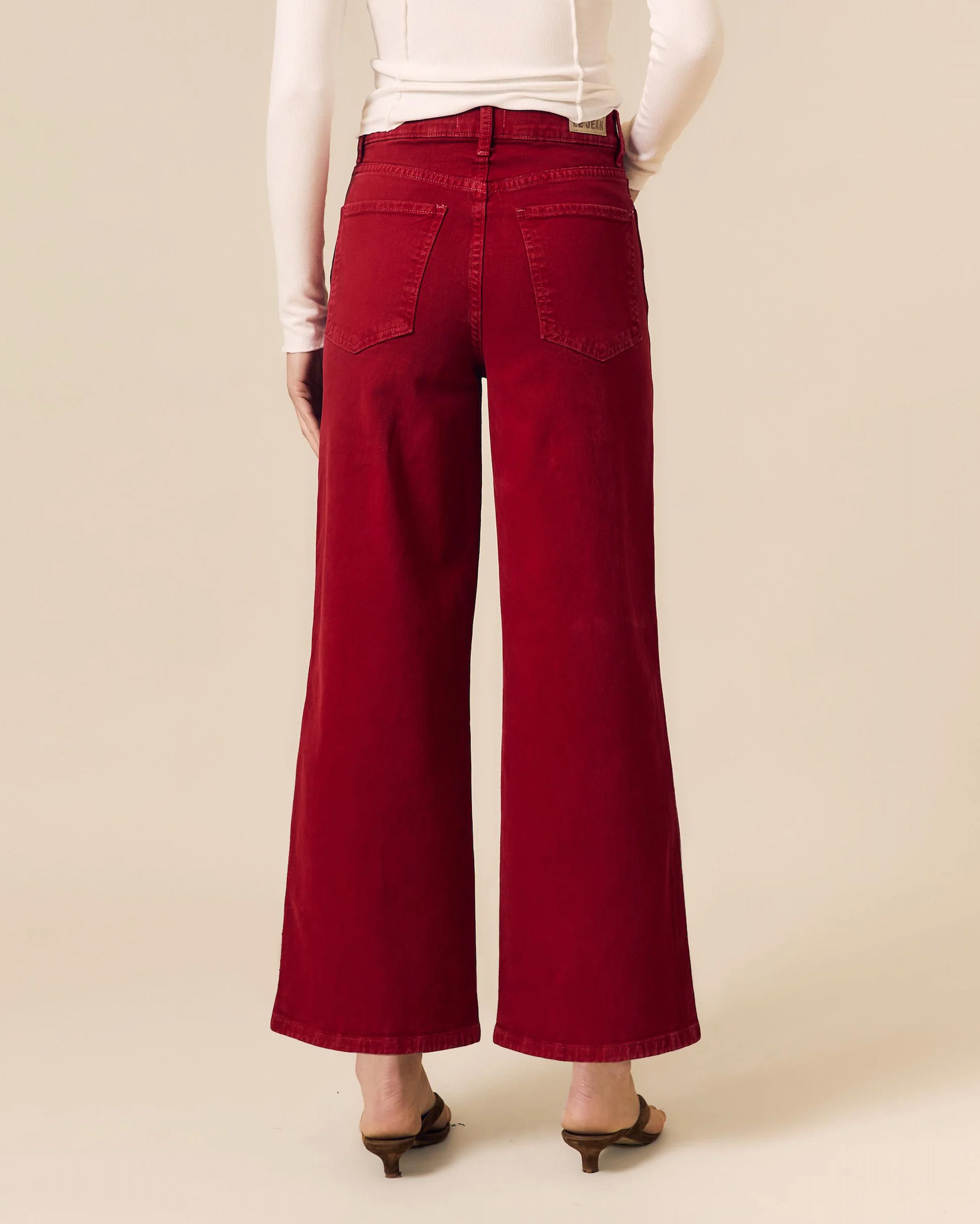 Juliette wide-leg ankle - red