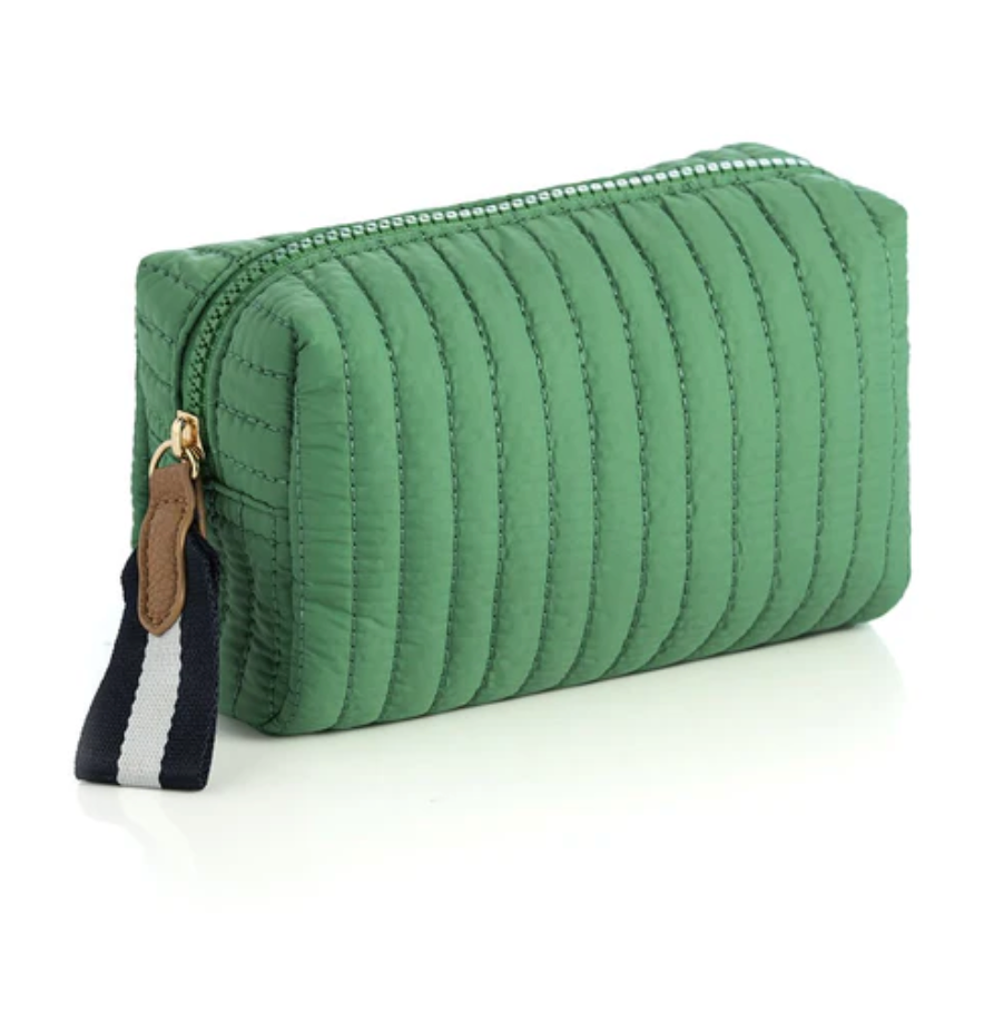 Ezra small cosmetic pouch - green