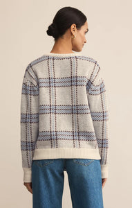 Junction plaid sweater - natural