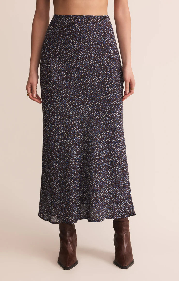 Yelena aspen floral maxi skirt - java