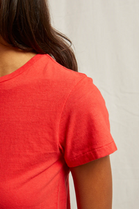 Lisa tee - poppy red