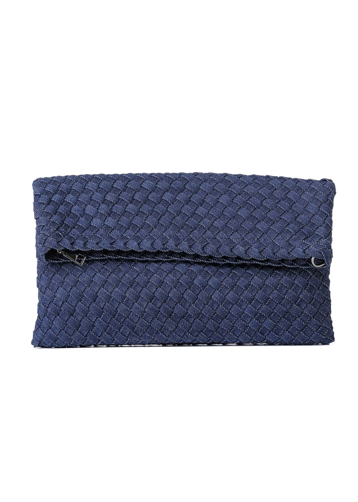 Val convertible woven crossbody - indigo