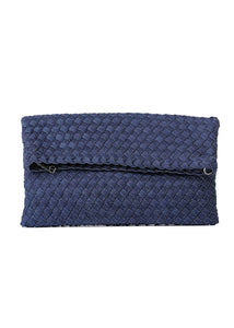 Val convertible woven crossbody - indigo