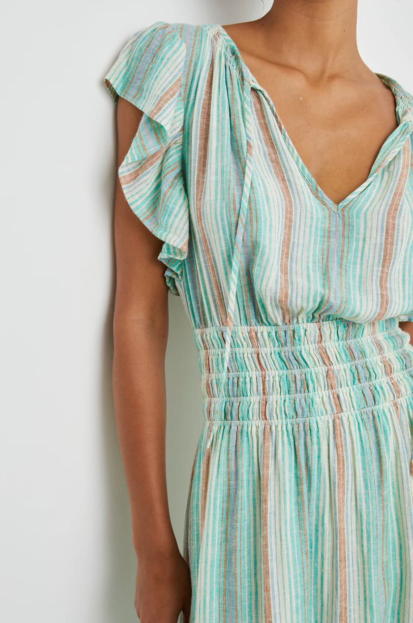 Iona dress - seaview stripe