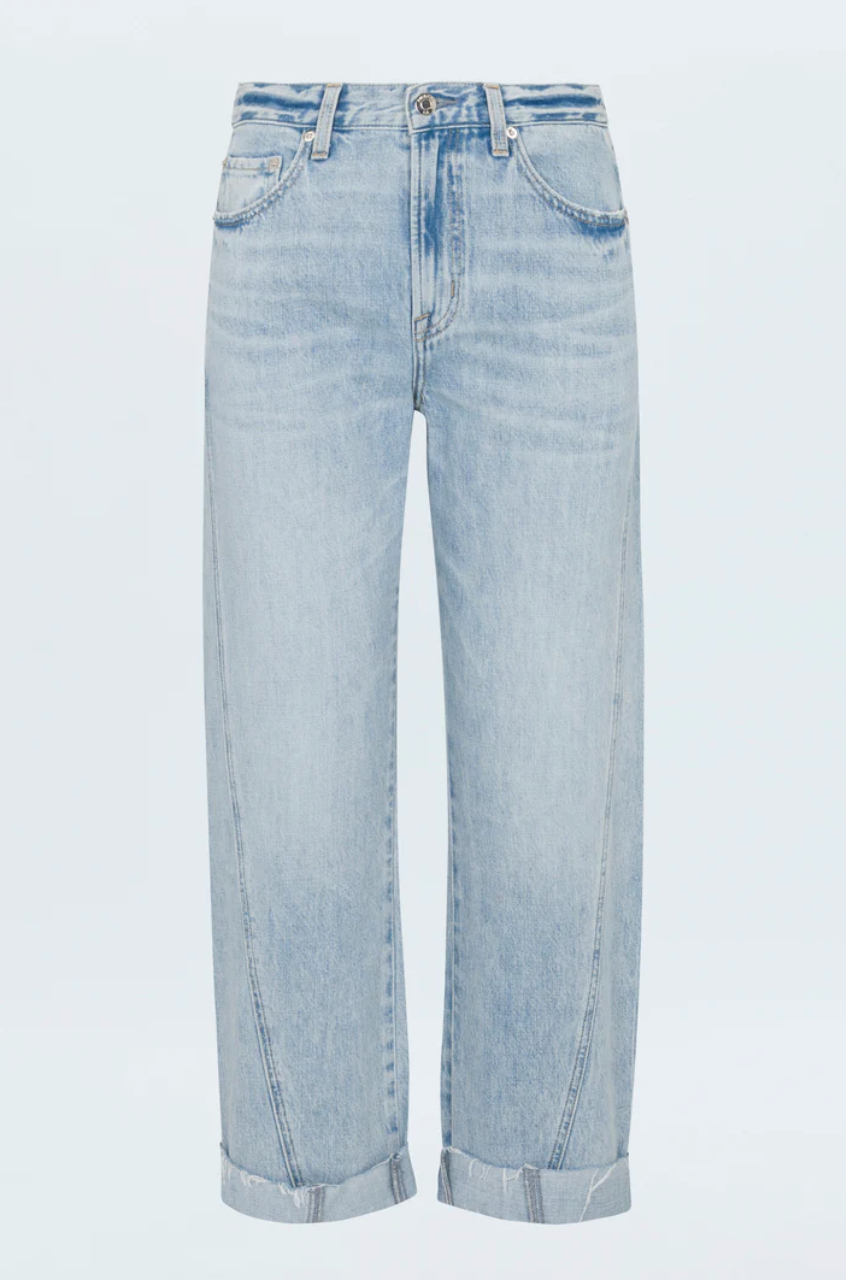Kacey mid rise cuffed straight jeans - berkeley