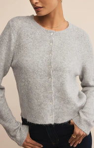Medina cozy cardigan - light heather grey