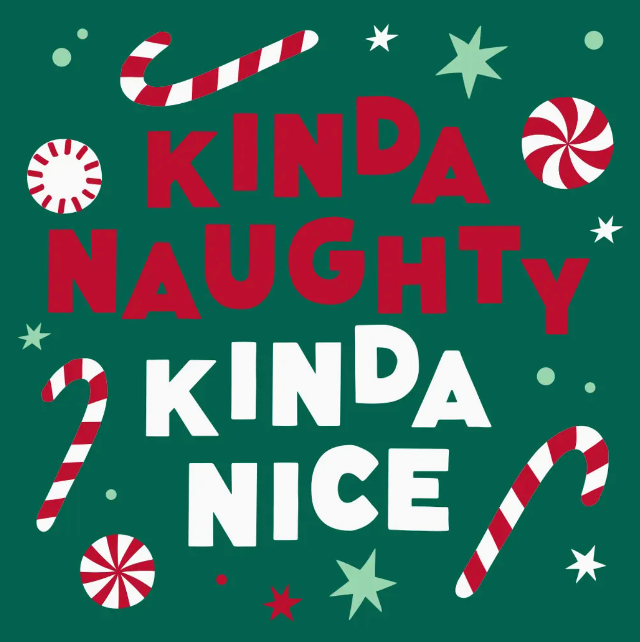 Cocktail napkins - Kinda Naughty, Kinda Nice