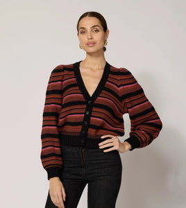 Bethany cardigan - black multi