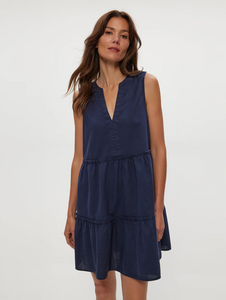 Sandra linen dress - nocturnal