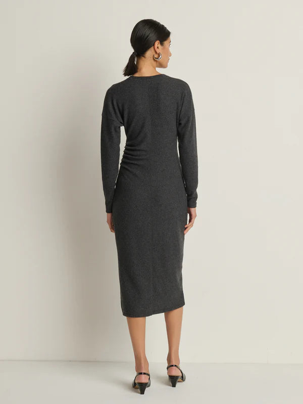 Sandrine midi dress - heather charcoal