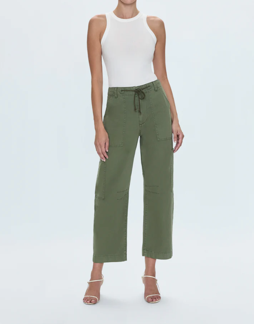 Sabrina curved utility pants - meadow