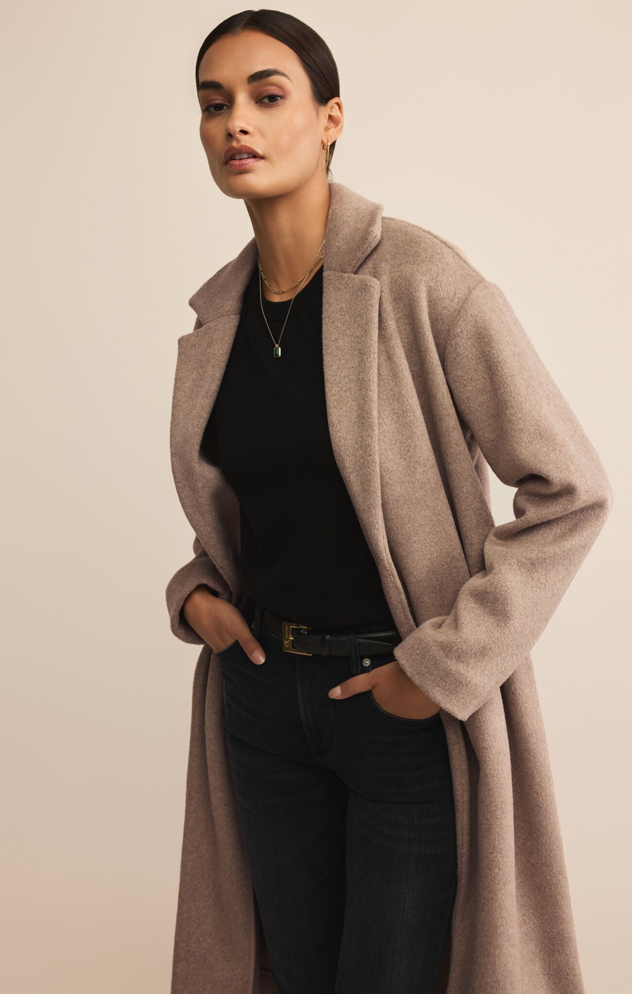 Mason luxe coat - smokey