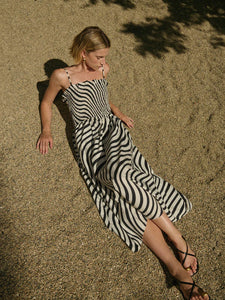 Sibelle Smocked Dress - swirl print