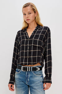Malin shirt - onyx sand birch