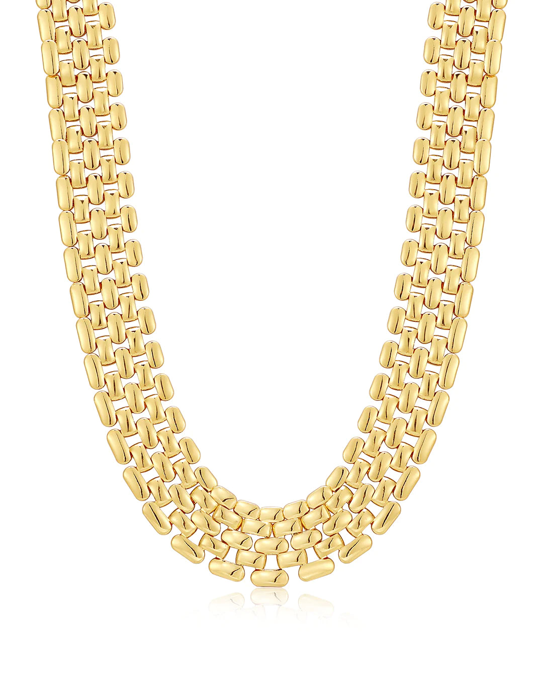 Celine chain link necklace - gold