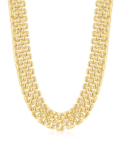 Celine chain link necklace - gold