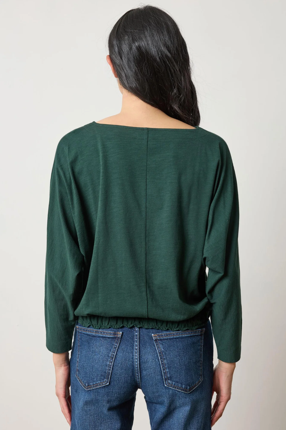 Elastic Hem Dolman Boatneck (PA3051) - spruce