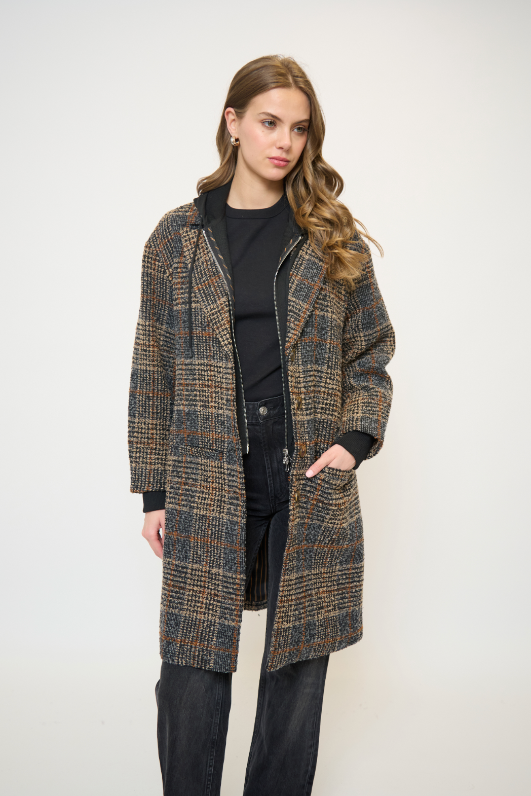 Daphne dicket coat - plaid