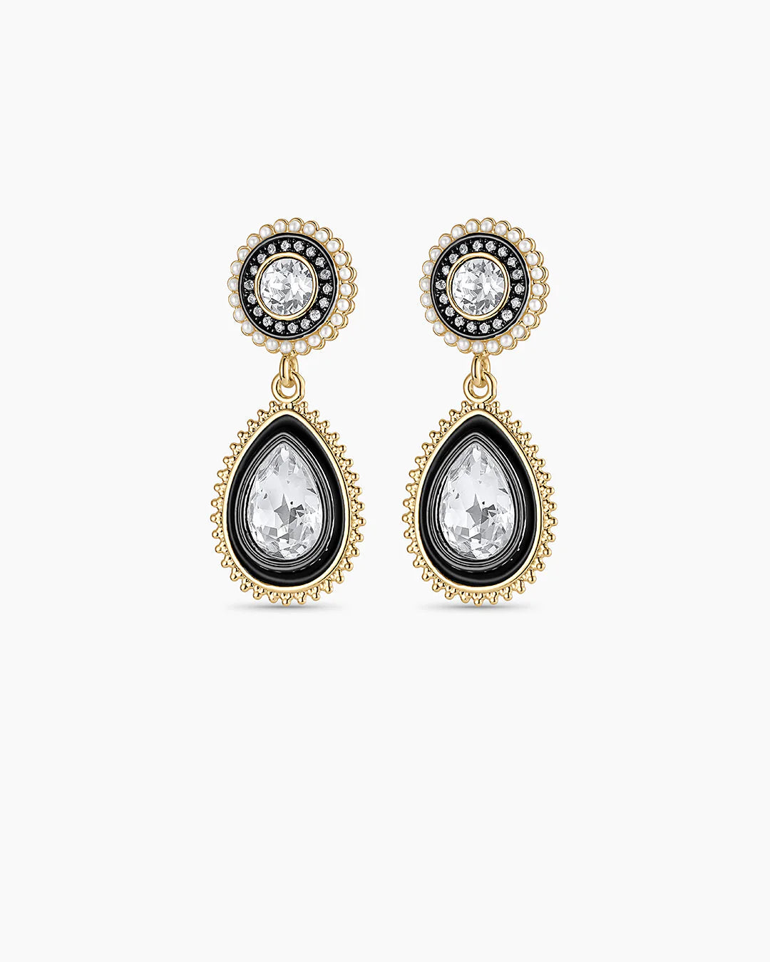 Vintage drop earrings - gold