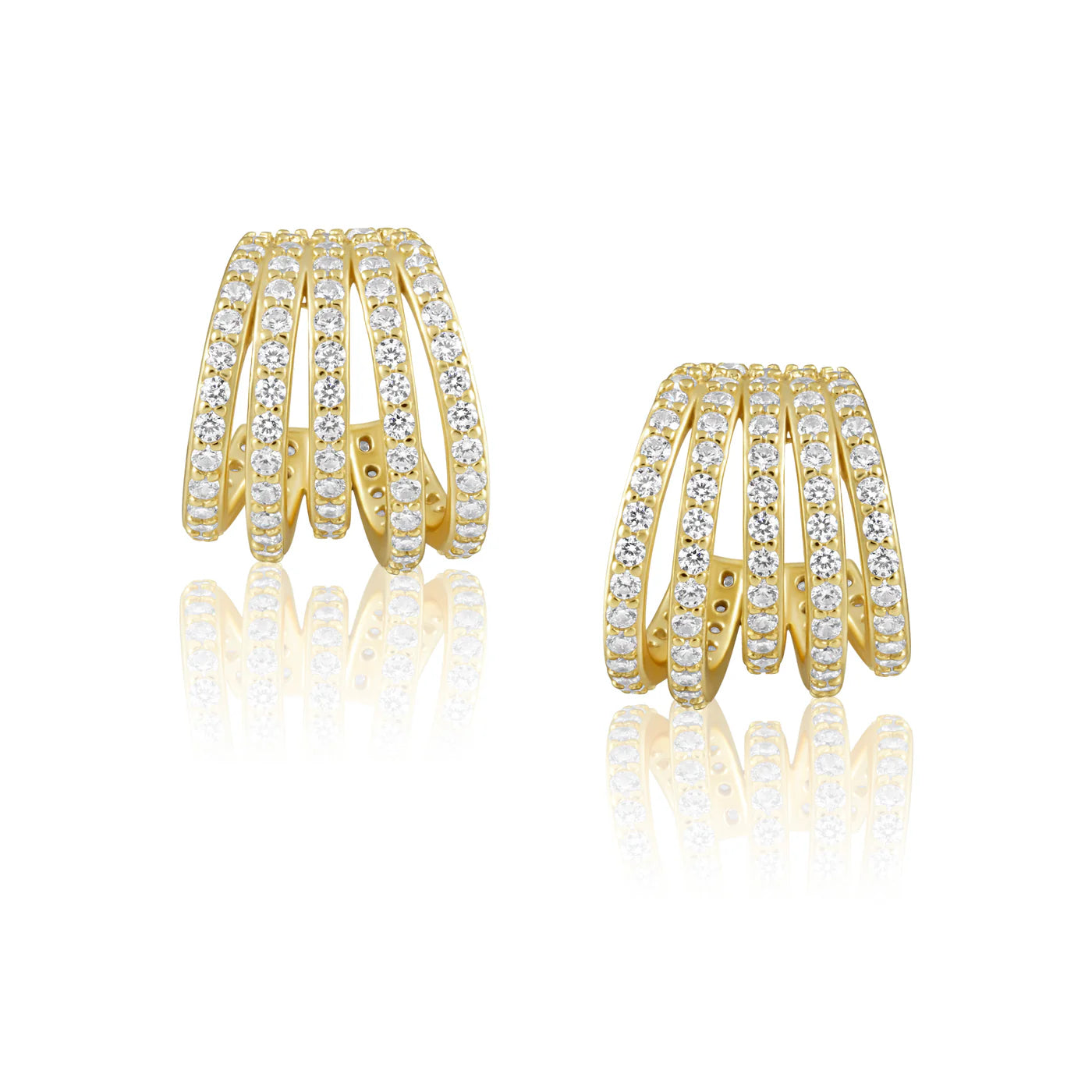Avery CZ huggies - gold