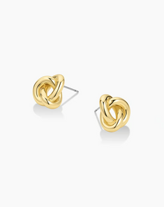 Infinity knot studs - gold