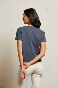 Harley cotton boxy crew tee - night