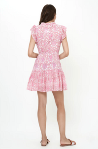 Cinched flirty short - malta pink