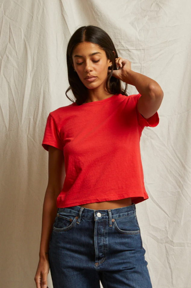 Lisa tee - poppy red