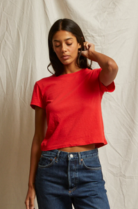 Lisa tee - poppy red