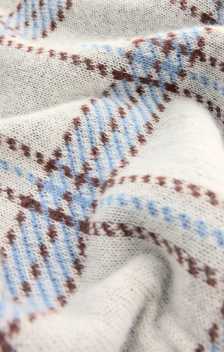 Junction plaid sweater - natural