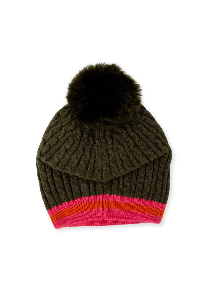 Cable beanie with pom - showoff