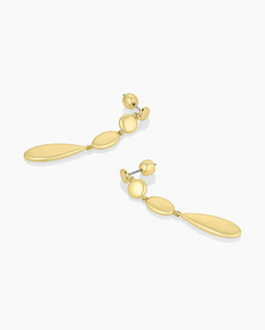 Preston drop earrings - gold