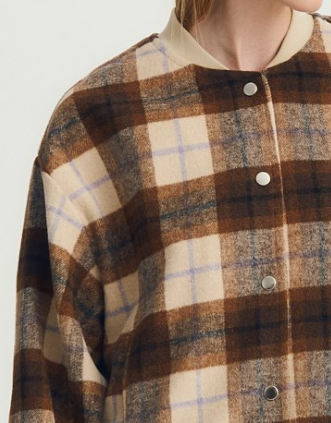 Sofie jacket - camel plaid