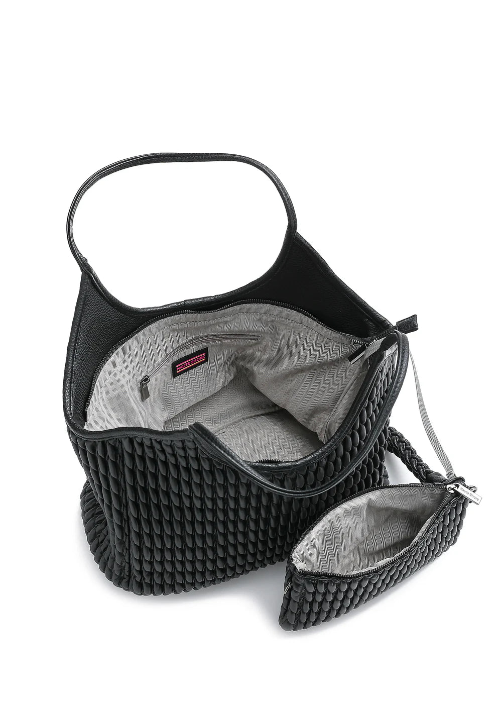 Isla tote - jet black vegan leather